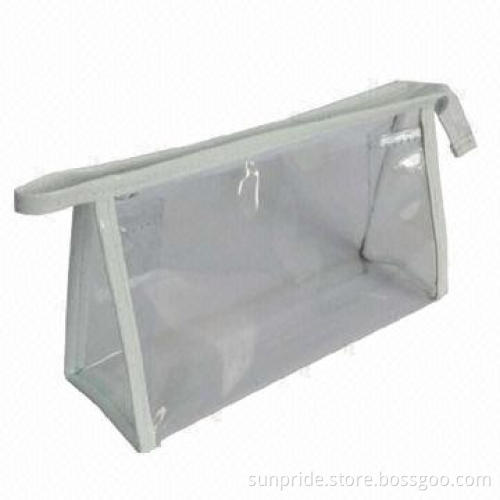 Clear Promotional PVC Cosmetic Bag for Promotion, Available in Transparent